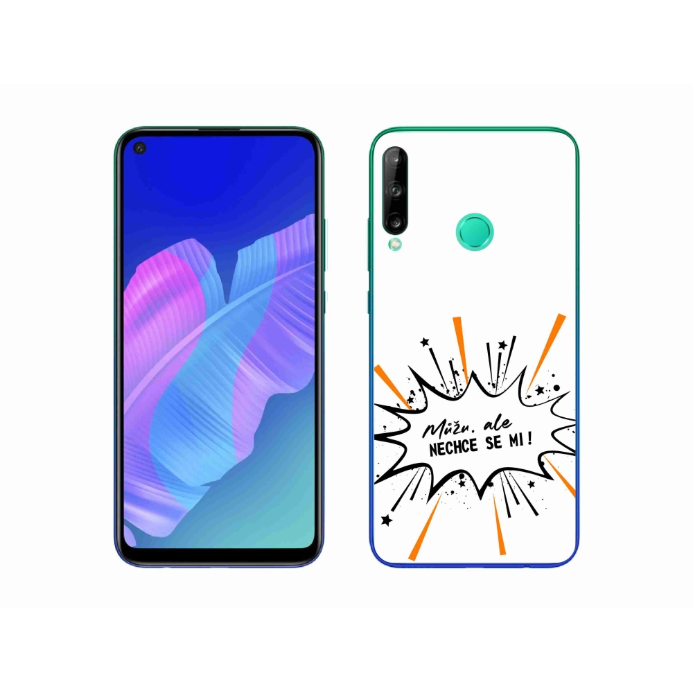 Gelový kryt mmCase na Huawei P40 Lite E - vtipný text 11 bílé pozadí