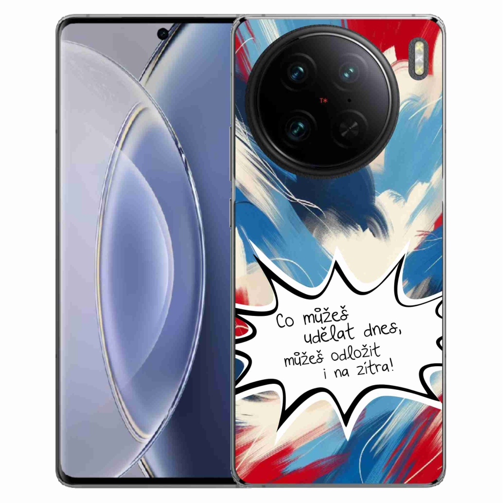 Gelový kryt mmCase na Vivo X90 Pro - vtipný text 9 bílé pozadí