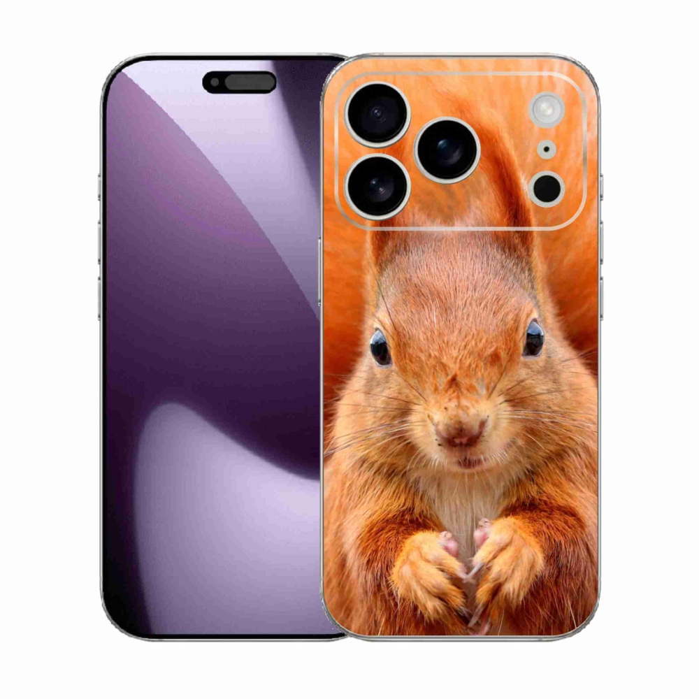 Gelový kryt mmCase na iPhone 17 Pro - veverka
