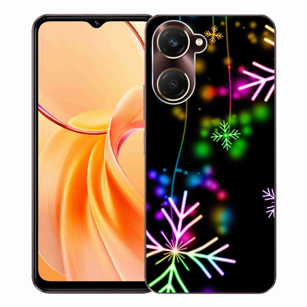 Gelový kryt mmCase na Vivo Y28s 5G - barevné vločky