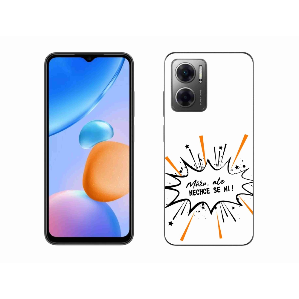 Gelový kryt mmCase na Xiaomi Redmi 10 5G - vtipný text 11 bílé pozadí