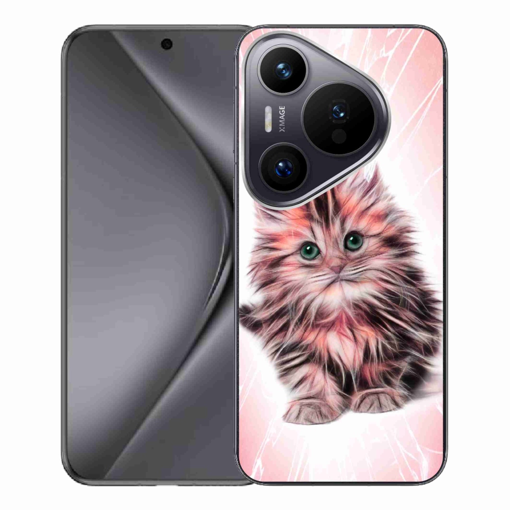 Gelový kryt mmCase na Huawei Pura 70 Pro - roztomilé kotě
