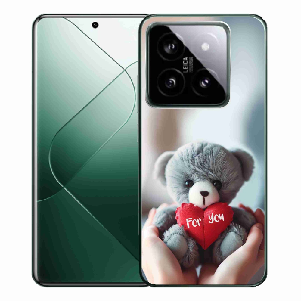 Gelový kryt mmCase na Xiaomi 14 Pro - medvídek pro zamilované