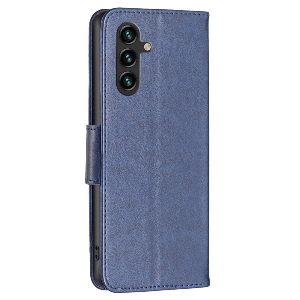 Butterfly knížkové pouzdro na Samsung Galaxy A15 4G/5G - tmavěmodré