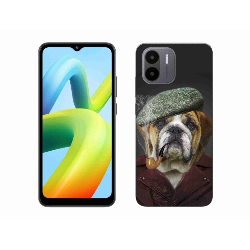 Gelový kryt mmCase na Xiaomi Redmi A1/Redmi A2 - pes s fajfkou