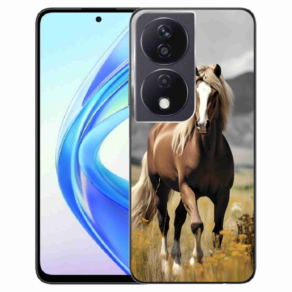 Gelový kryt mmCase na Honor X7b/Honor 90 Smart - hnědý kůň 1