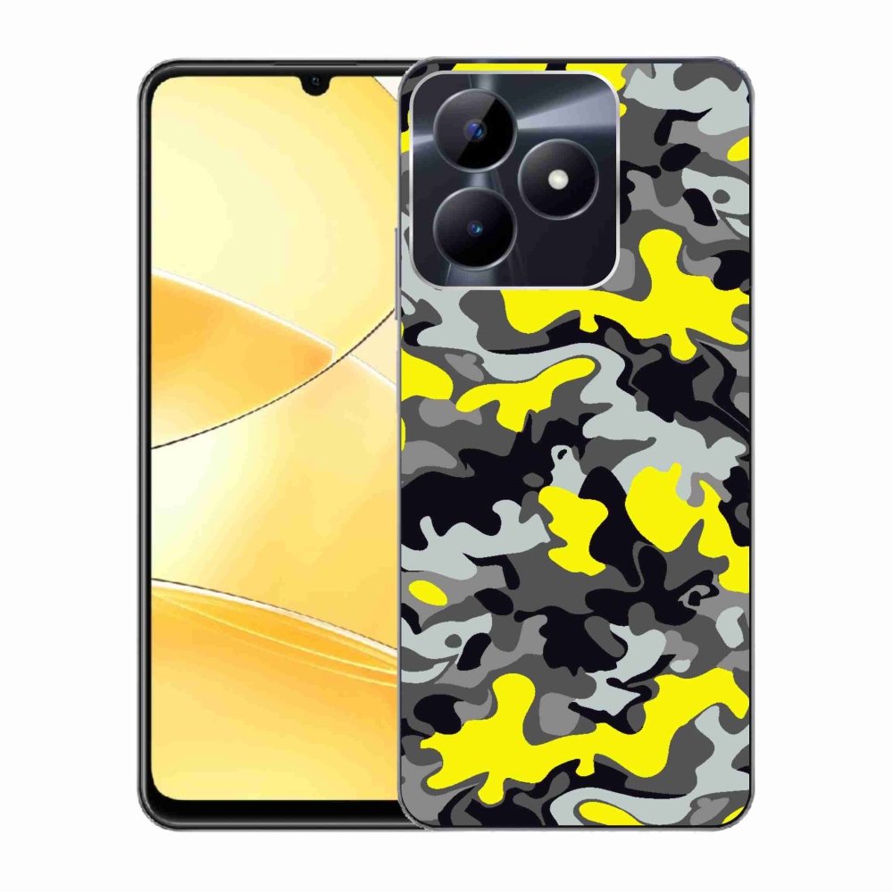 Gelový kryt mmCase na Realme C51/C53 - maskáčový vzor 6