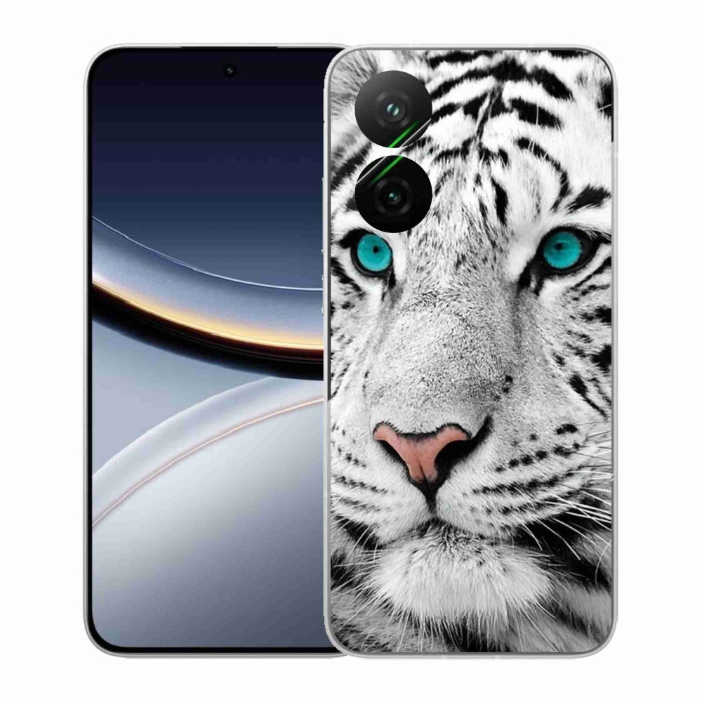 Gelový kryt mmCase na Xiaomi Poco F7 5G - bílý tygr