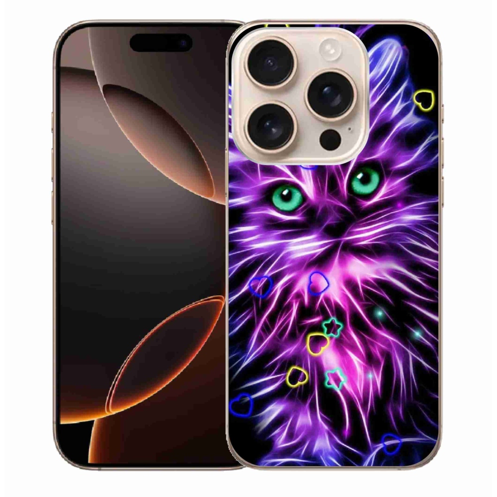 Gelový kryt mmCase na iPhone 16 Pro Max - abstraktní kočka