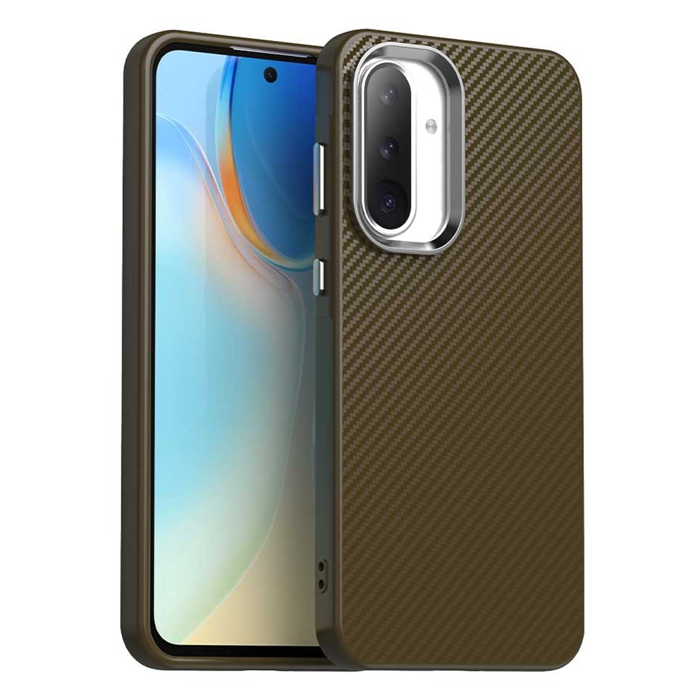 Texture fiber odolný kryt na Samsung Galaxy A36 5G - hnědý