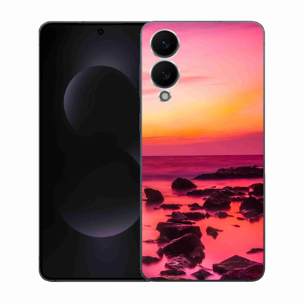 Gelový kryt mmCase na Samsung Galaxy S25 Edge - moře a záře