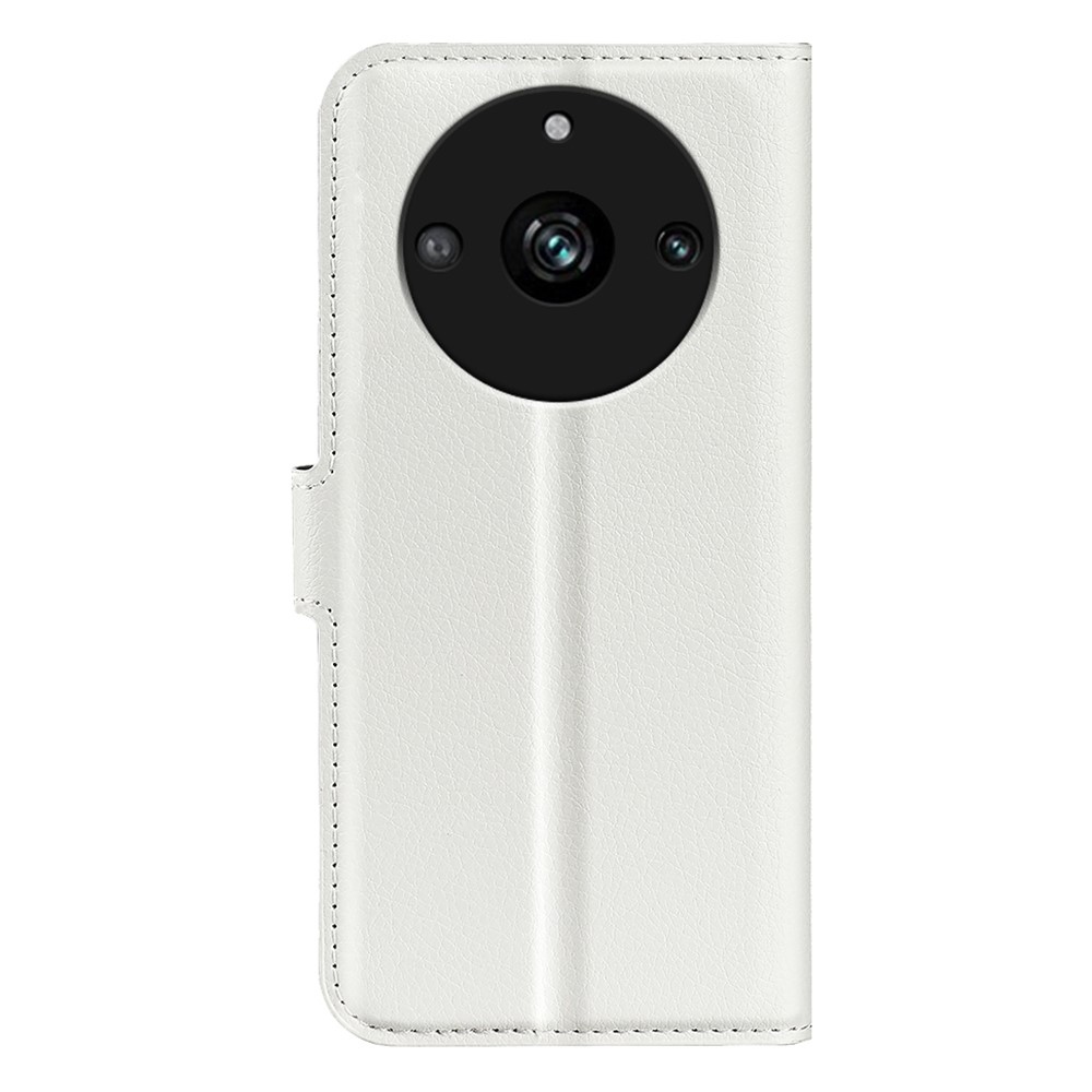 Litchi knížkové pouzdro na Realme 11 Pro 5G/11 Pro+ 5G - bílé