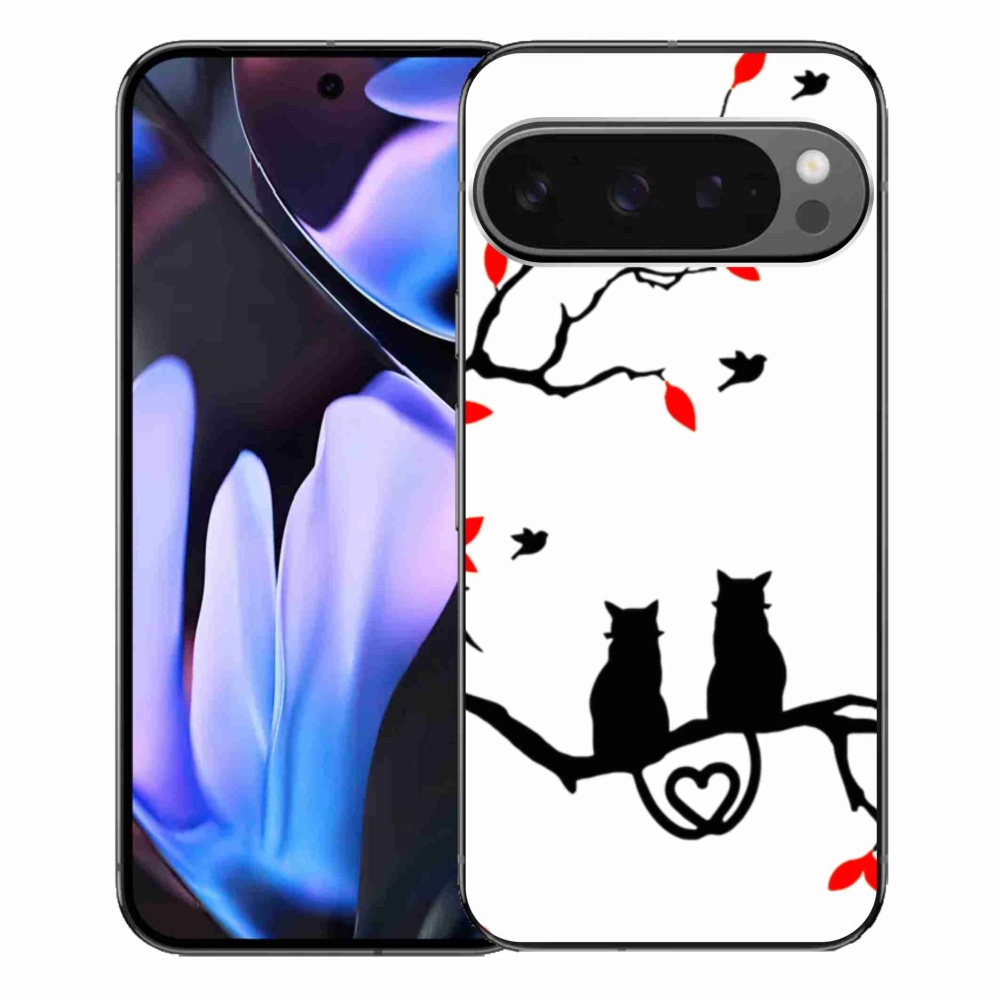 Gelový kryt mmCase na Google Pixel 9 Pro XL - kočičí láska