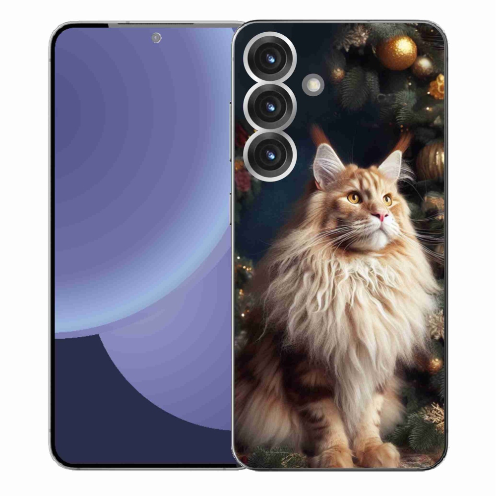 Gelový kryt mmCase na Samsung Galaxy S25+ - kočka u stromku