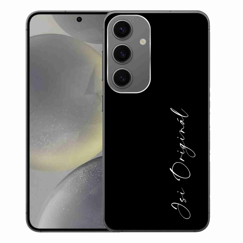 Gelový kryt mmCase na Samsung Galaxy S24+ - jsi originál černé pozadí