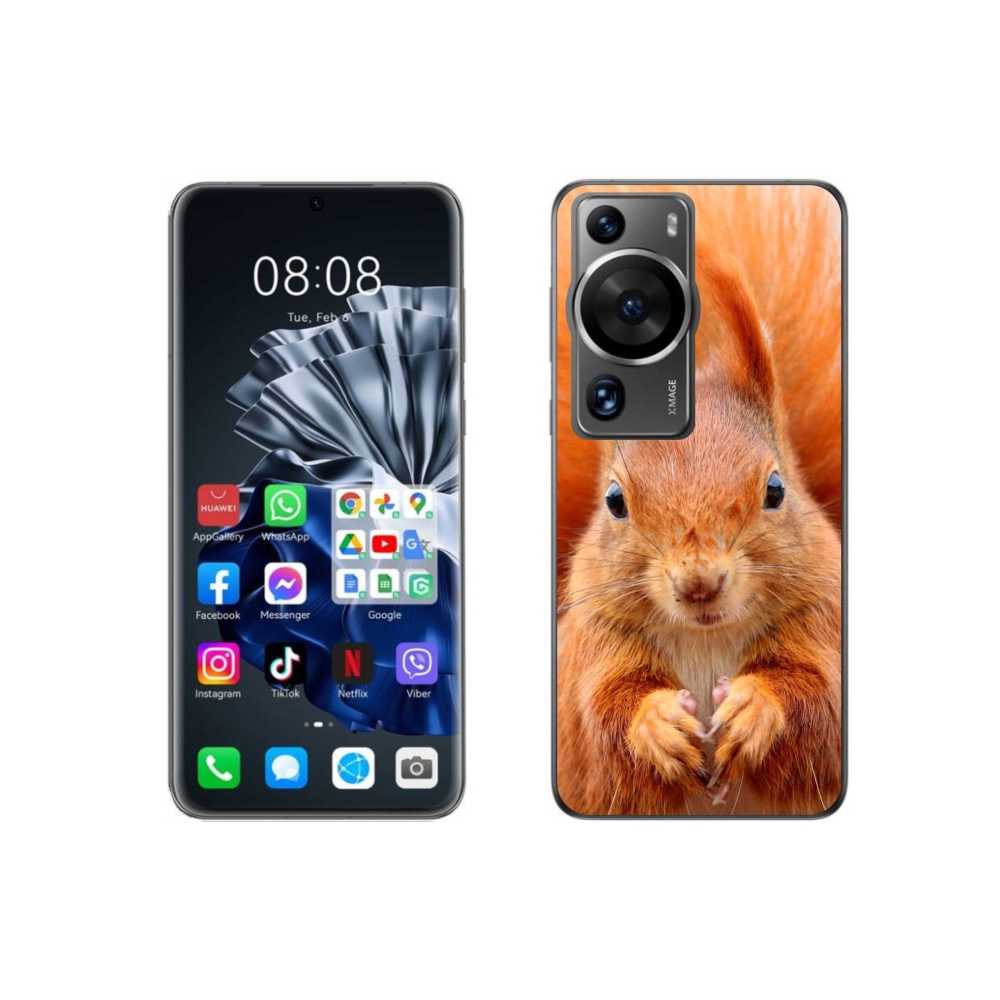 Gelový kryt mmCase na Huawei P60 Pro - veverka
