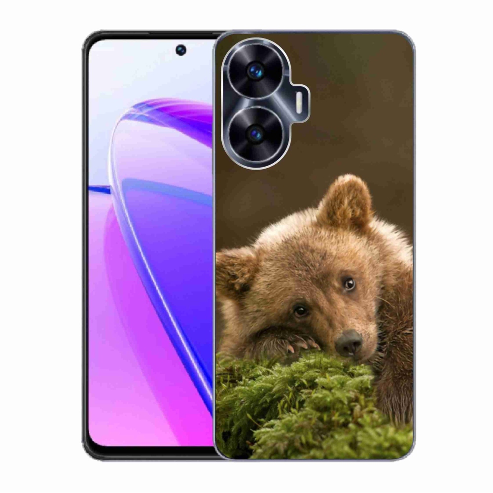 Gelový kryt mmCase na Realme C55 - medvěd