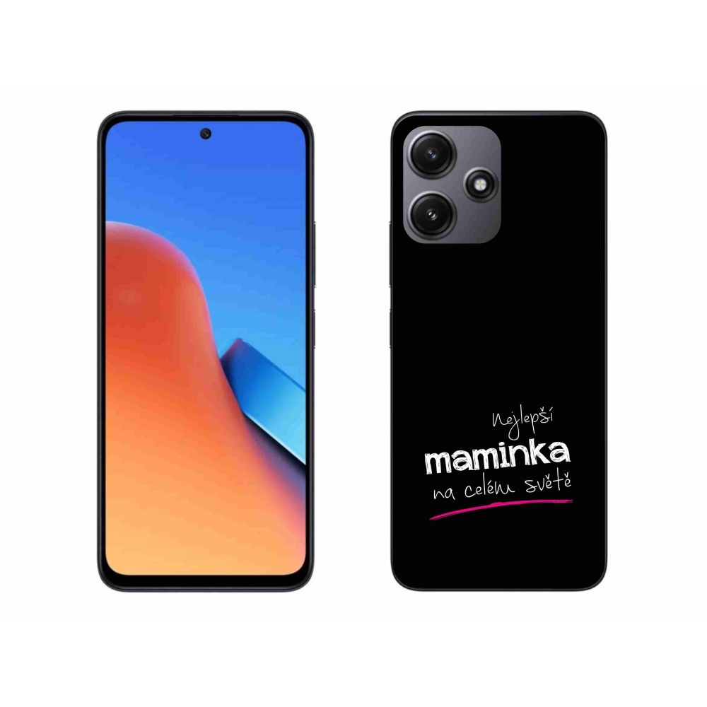 Gelový kryt mmCase na Xiaomi Redmi 12 5G - nejlepší maminka 4 černé pozadí