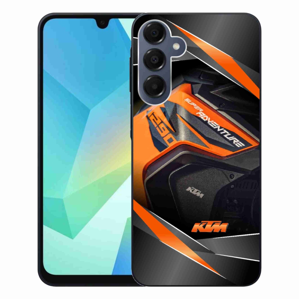 Gelový kryt mmCase na Samsung Galaxy A16 4G/5G - motorka ktm