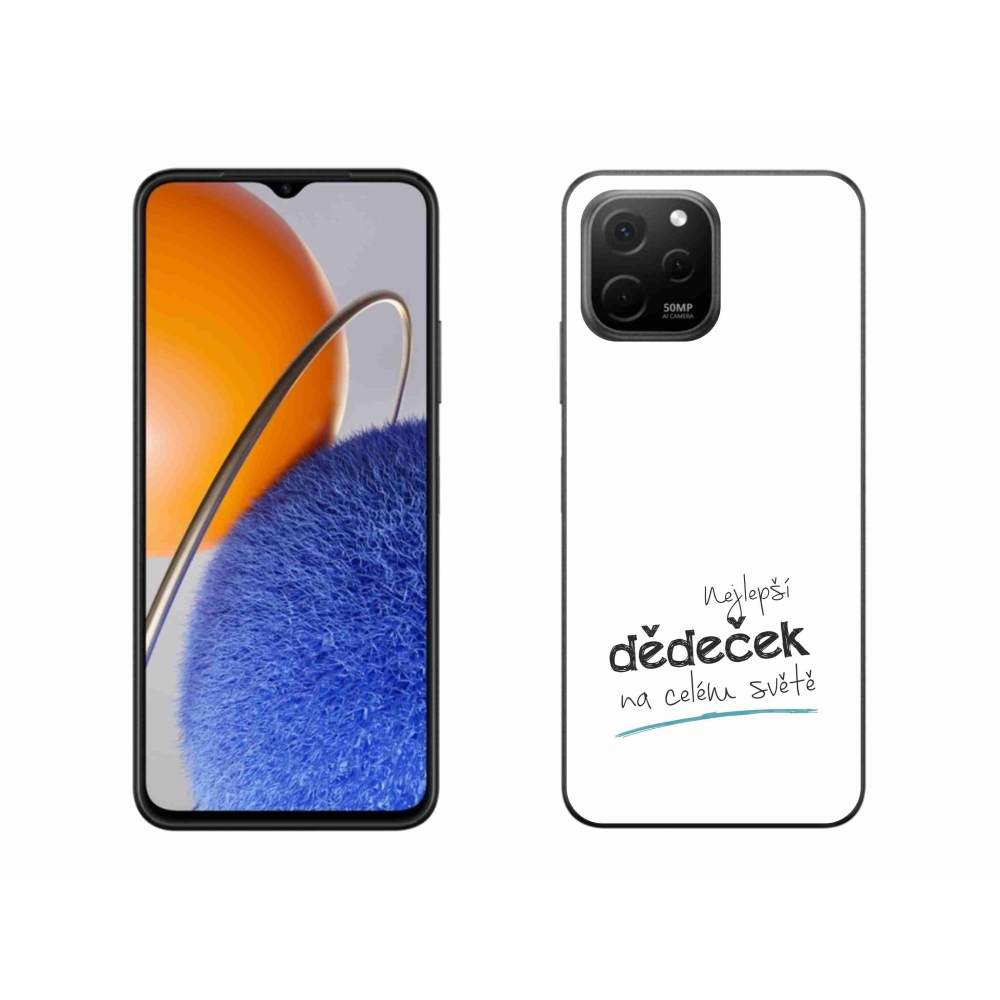 Gelový kryt mmCase na Huawei Nova Y61 - nejlepší dědeček 3 bílé pozadí