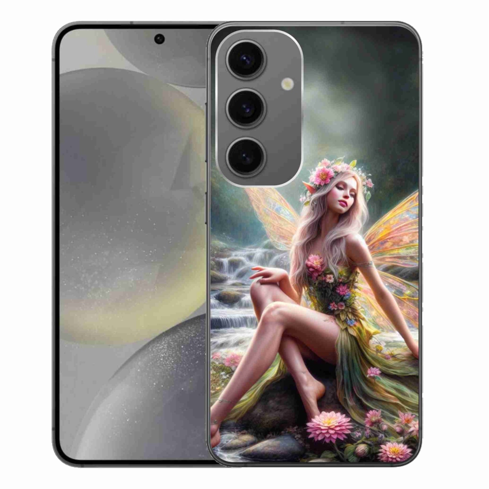 Gelový kryt mmCase na Samsung Galaxy S24+ - motýlí žena 1