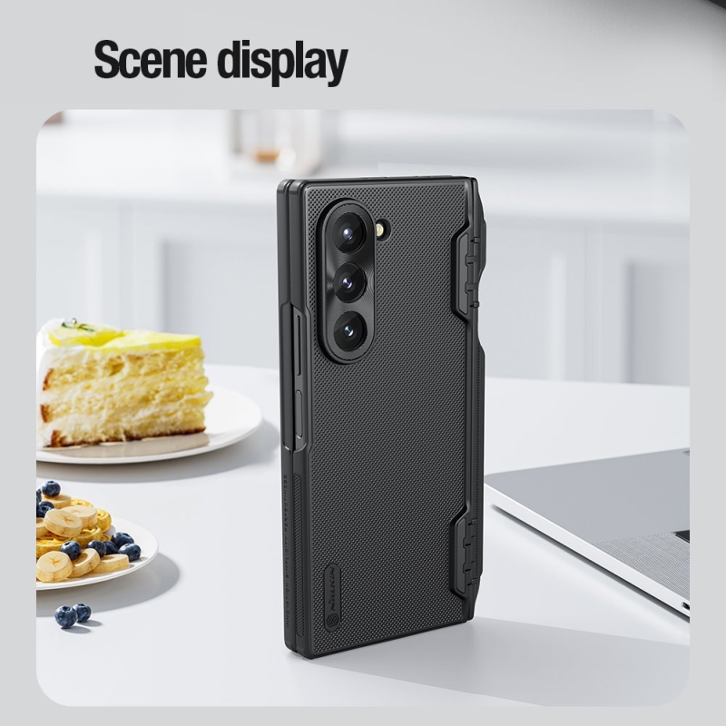 Nillkin Super Frosted FOLD Slot Zadní Kryt pro Samsung Galaxy Z Fold 6 Black