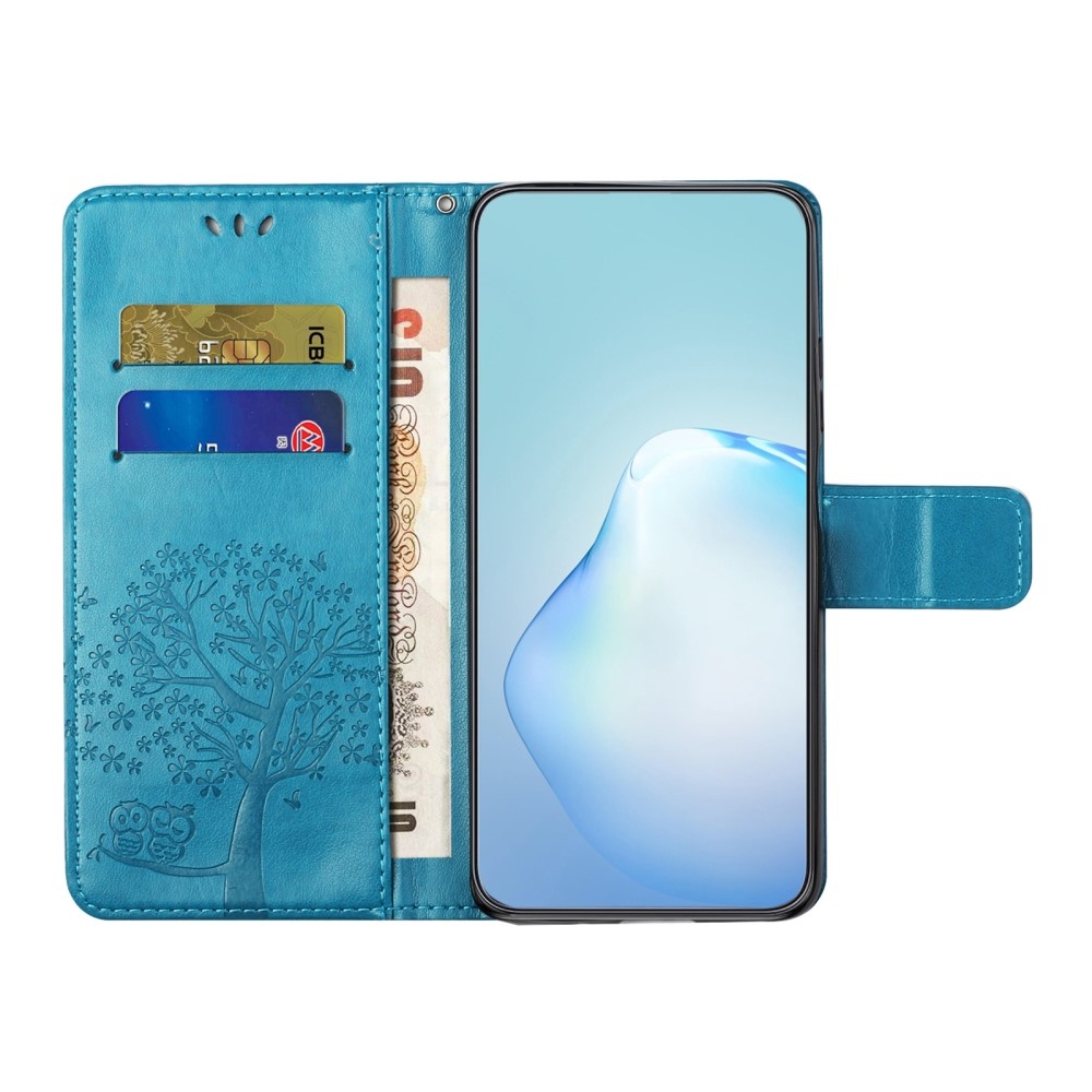 Tree knížkové pouzdro na Samsung Galaxy A56 5G - modré
