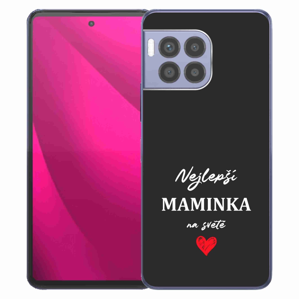 Gelový kryt mmCase na T-Mobile T Phone 2 Pro - nejlepší maminka 1 černé pozadí