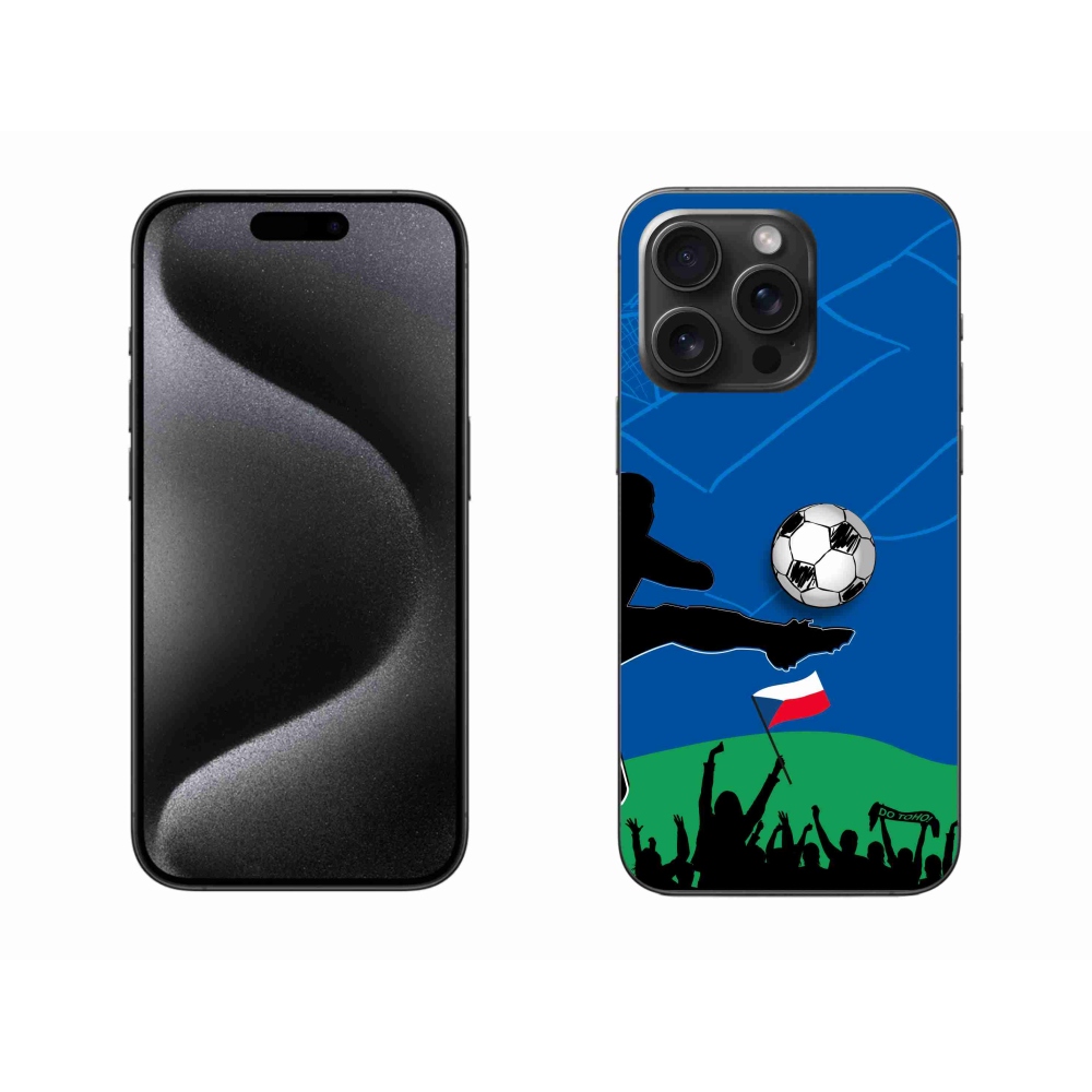 Gelový kryt mmCase na iPhone 15 Pro Max - fanoušci fotbalu
