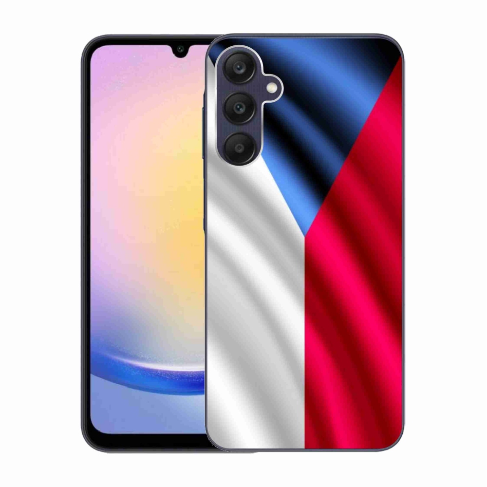 Gelový kryt mmCase na Samsung Galaxy A25 5G - česká vlajka