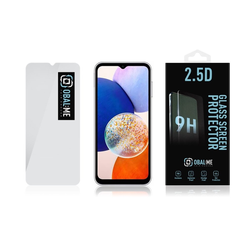 Obal:Me 2.5D Tvrzené Sklo pro Samsung Galaxy A14 5G Clear 