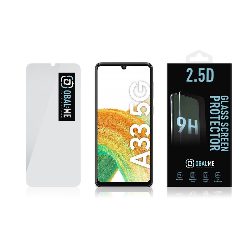 Obal:Me 2.5D Tvrzené Sklo pro Samsung Galaxy A33 5G Clear 