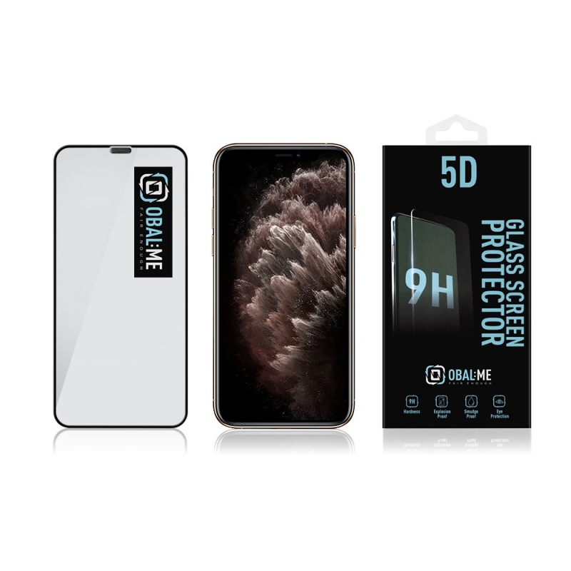 Obal:Me 5D Tvrzené Sklo pro Apple iPhone 11 Pro/ XS/X Black 