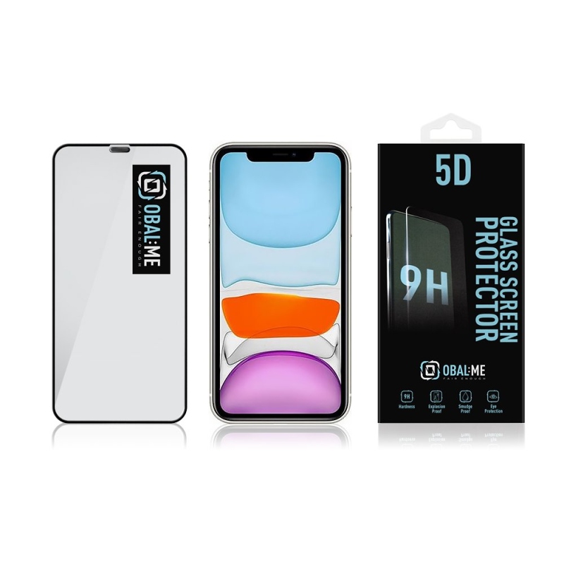 Obal:Me 5D Tvrzené Sklo pro Apple iPhone 11/XR Black 