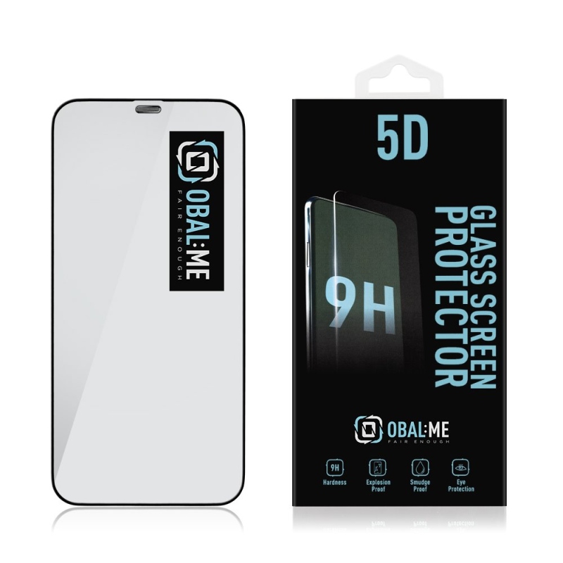 Obal:Me 5D Tvrzené Sklo pro Apple iPhone 12/12 Pro Black 