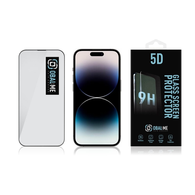 Obal:Me 5D Tvrzené Sklo pro Apple iPhone 14 Pro Black