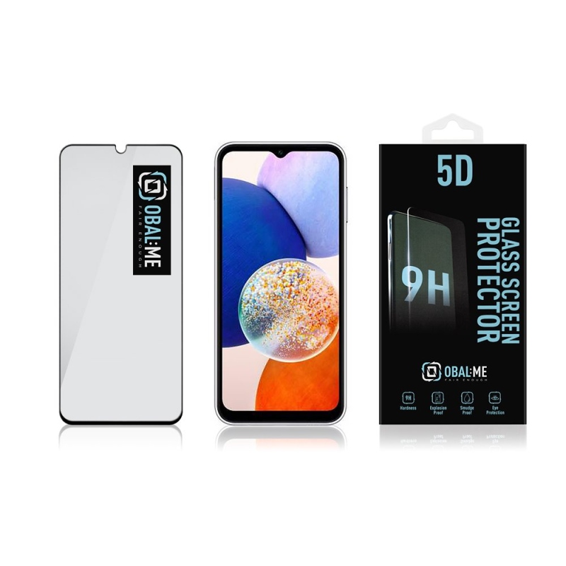 Obal:Me 5D Tvrzené Sklo pro Samsung Galaxy A14 5G Black 
