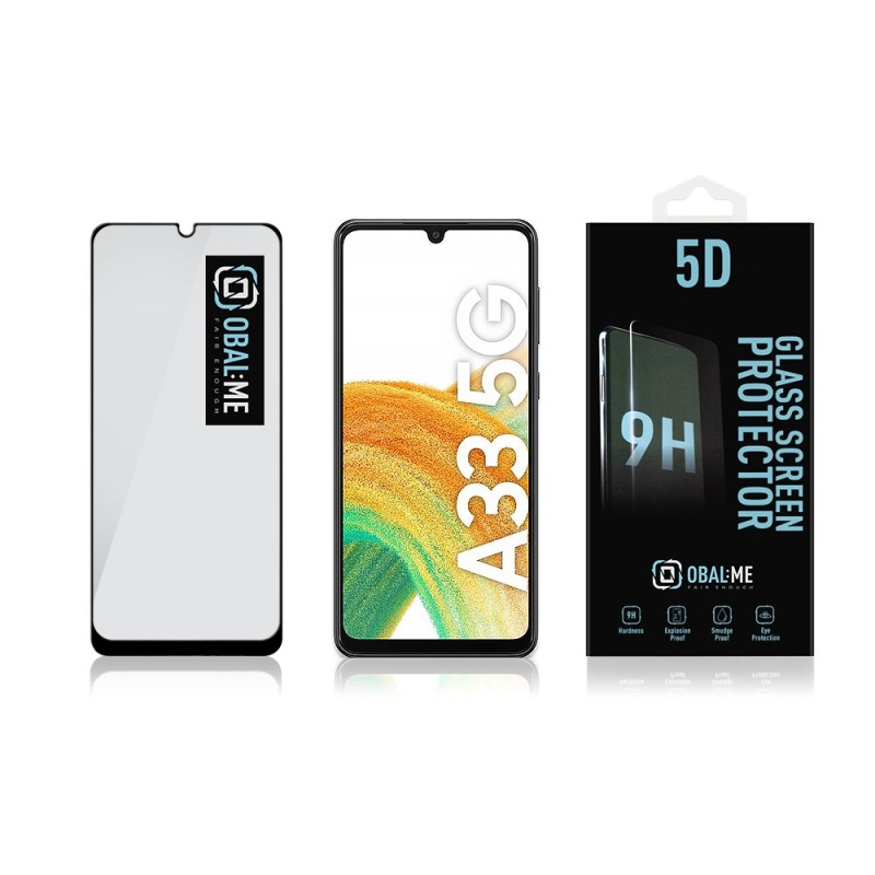 Obal:Me 5D Tvrzené Sklo pro Samsung Galaxy A33 5G Black 