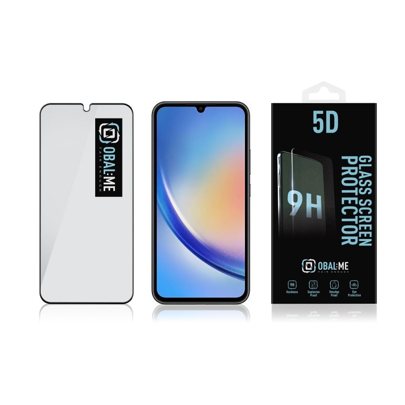 Obal:Me 5D Tvrzené Sklo pro Samsung Galaxy A34 5G Black 
