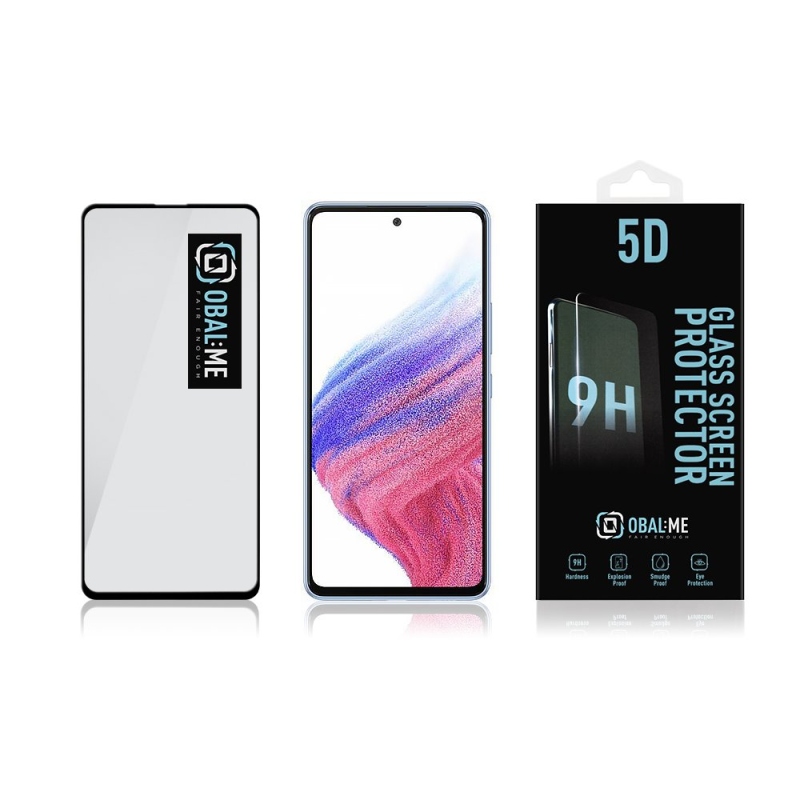 Obal:Me 5D Tvrzené Sklo pro Samsung Galaxy A52/A52 5G/A52s 5G/A53 5G Black 