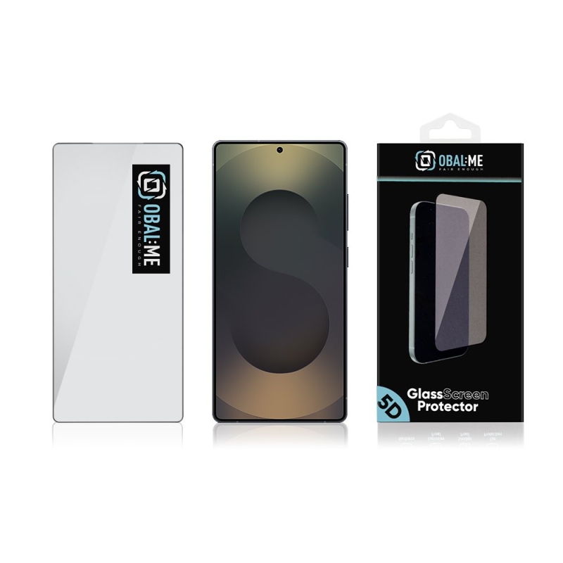 OBAL:ME 5D Tvrzené Sklo pro Samsung Galaxy S25 Ultra Black