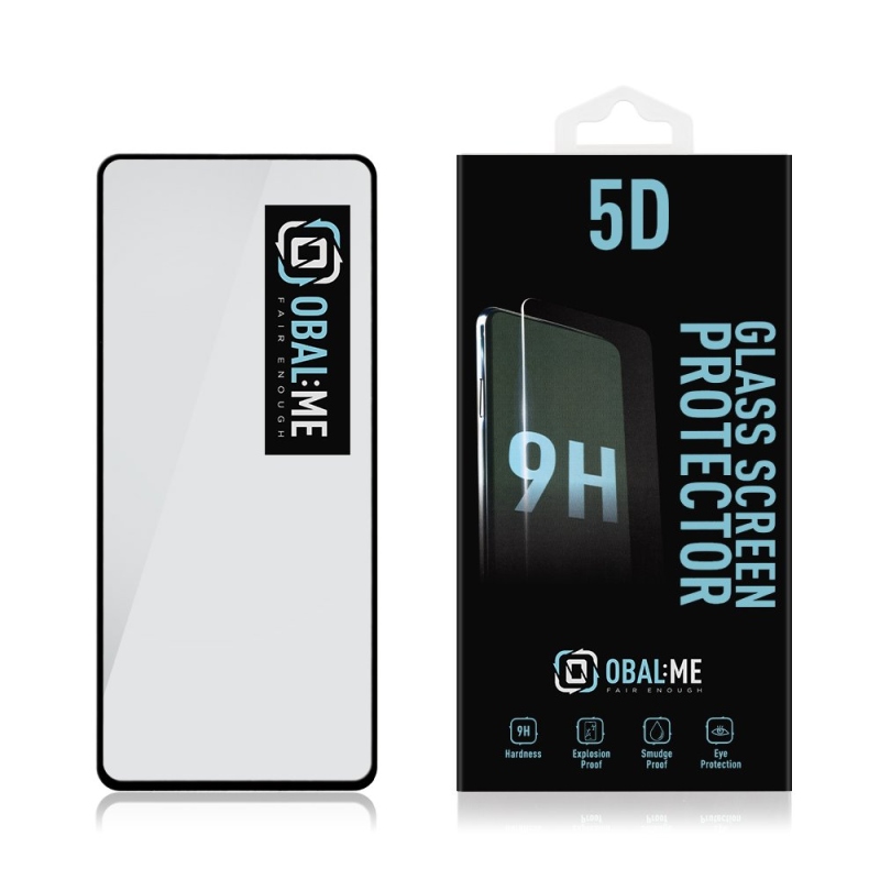 Obal:Me 5D Tvrzené Sklo pro Xiaomi Redmi Note 12 4G/5G Black 