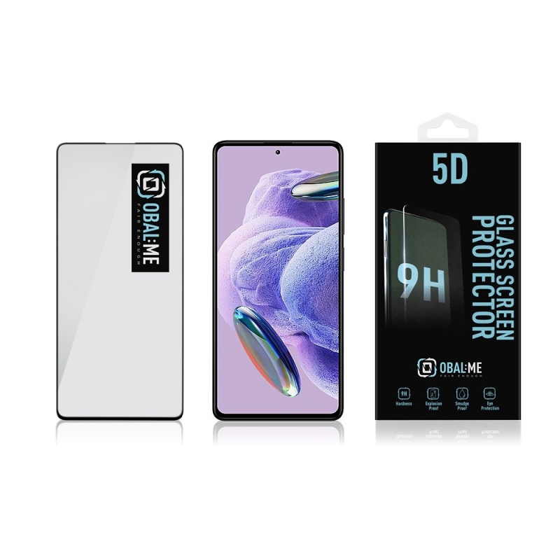 Obal:Me 5D Tvrzené Sklo pro Xiaomi Redmi Note 12 Pro+ 5G Black 