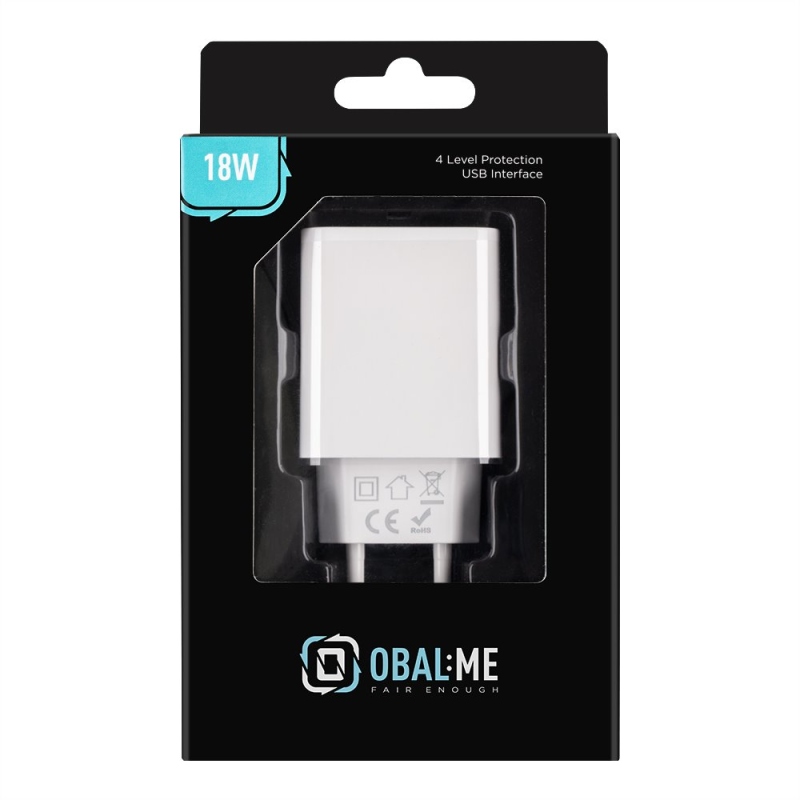 Obal:Me Cestovní Nabíječka USB-A 18W White