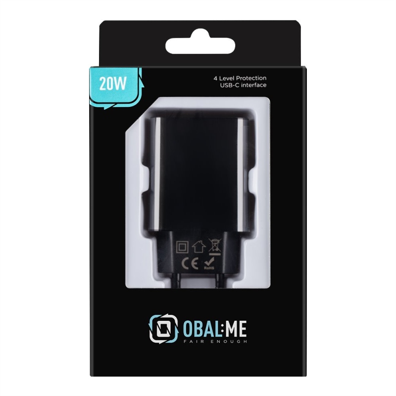 Obal:Me Cestovní Nabíječka USB-C 20W Black