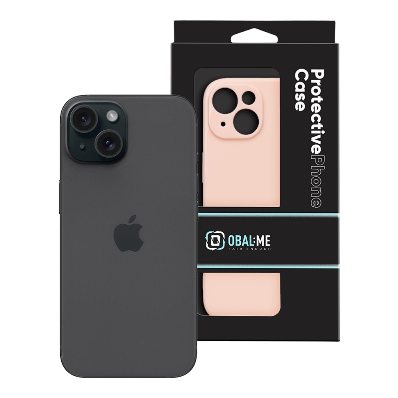 OBAL:ME Glossy Kryt pro Apple iPhone 15 Blush