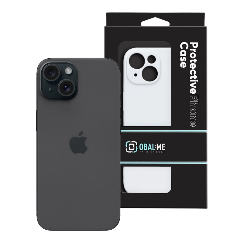 OBAL:ME Glossy Kryt pro Apple iPhone 15 White