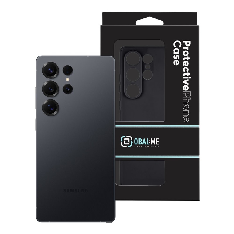 OBAL:ME Matte TPU Kryt pro Samsung Galaxy S25 Ultra Black
