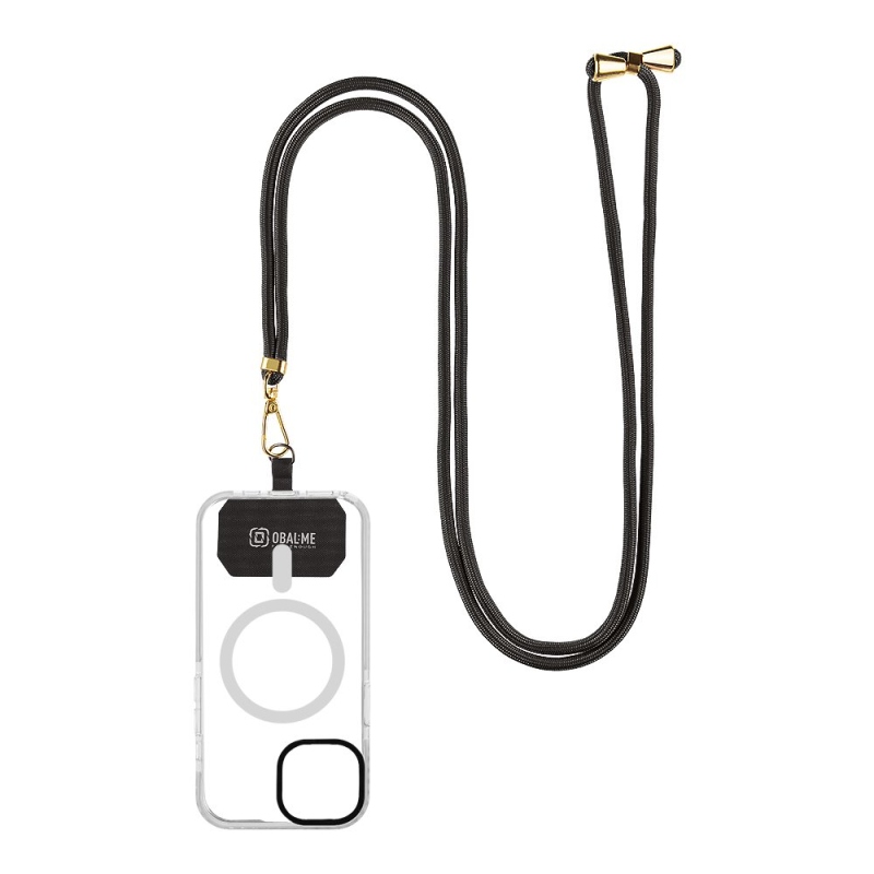 OBAL:ME NeckTag Allure Popruh na Telefon Black