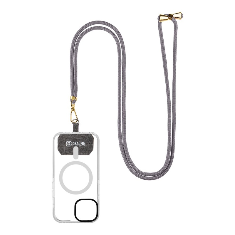 OBAL:ME NeckTag Allure Popruh na Telefon Dark grey